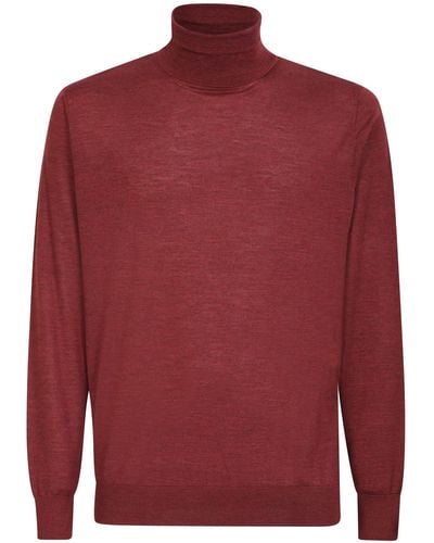 Colombo Silk And Cashmere Sweater - Red