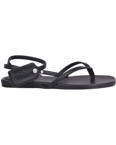 Off-White c/o Virgil Abloh Strappy Flat Sandals - Black