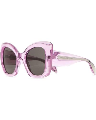 Alexander McQueen Acetate The Curve Sunglasses - Pink