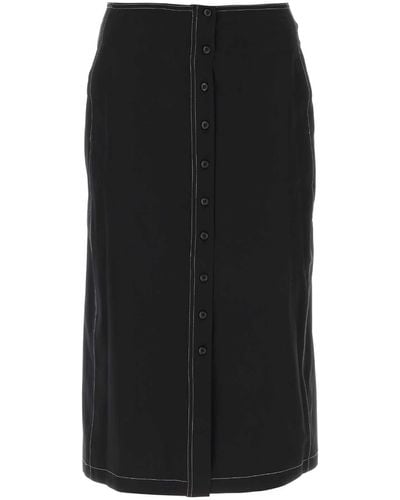 Low Classic Crepe Skirt - Black