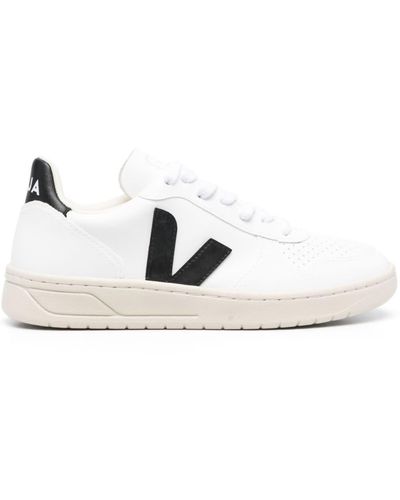 Veja V-10 Leather Sneaker - White