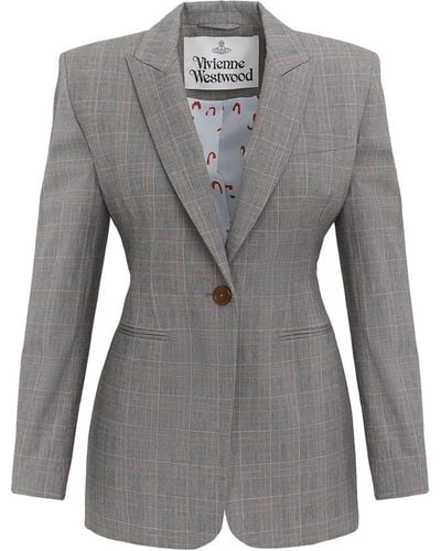 Vivienne Westwood Lauren Jacket With Motif - Grey