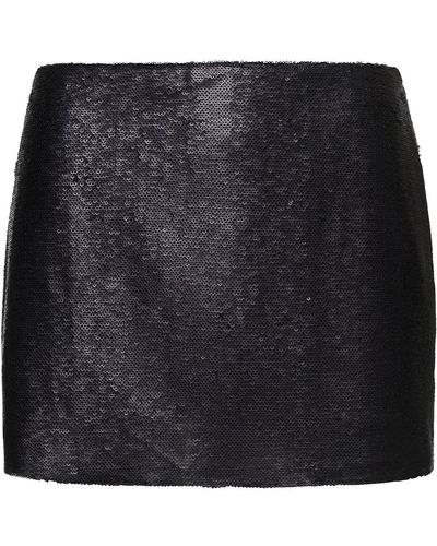 GAUGE81 'Kailua' Mini Skirt With All-Over Micro Paillettes - Black
