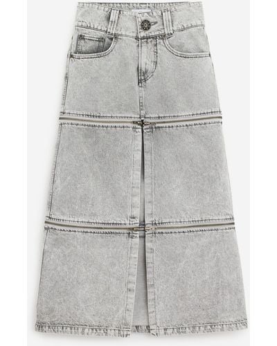 VAQUERA Zipper Skirt Skirt - Grey
