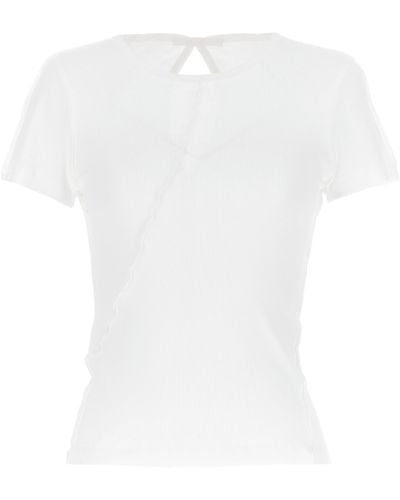 Helmut Lang Costine Cut Out T-shirt - White