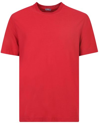 Zanone Rollneck T-Shirt - Red