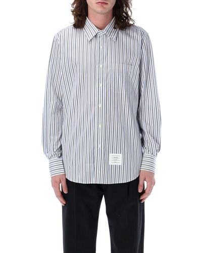 Thom Browne Striped Shirt - Grey