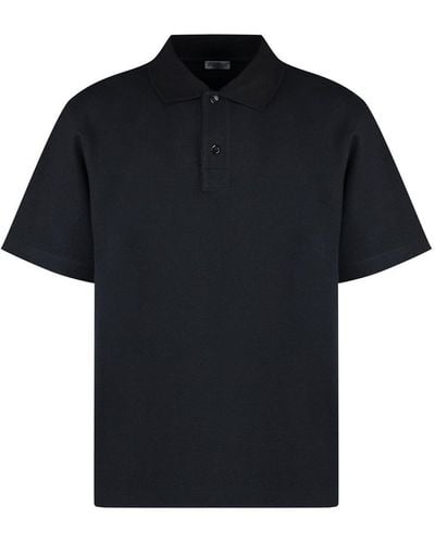 Burberry Cotton-Piqué Polo Shirt - Black