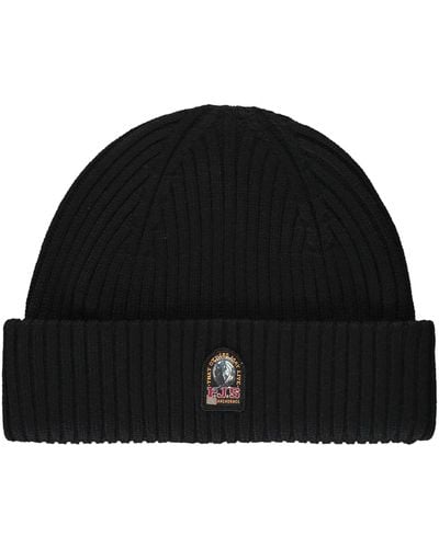 Parajumpers Ribbed Knit Beanie - Black