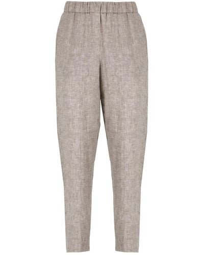 Peserico Linen Trousers - Grey