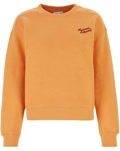 Maison Kitsuné Light Cotton Sweatshirt - Orange