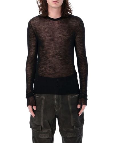 Rick Owens Knitted Pull - Black