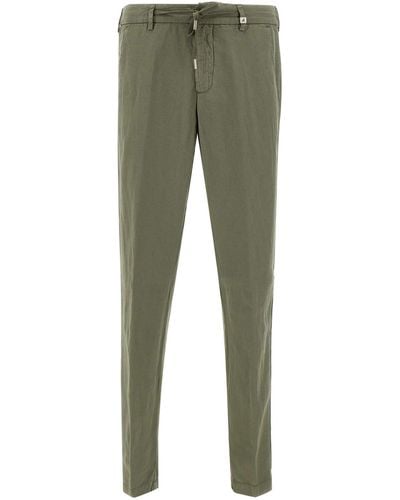 Myths Apollo Linen And Cotton Trousers - Green