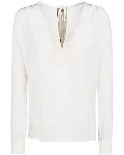 Etro Long-Sleeved Classic Blouse - White