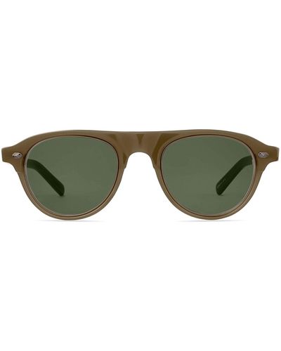 Mr. Leight Stahl S Citrine-chocolate Gold/g15 Sunglasses - Green