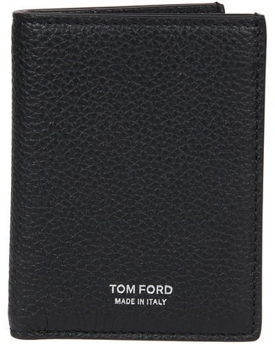 Tom Ford Folding Credit Card Holder - Black