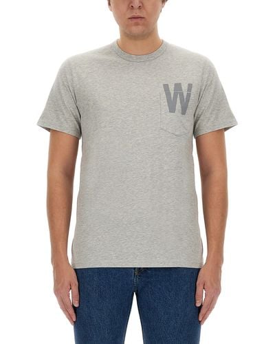 Woolrich T-Shirt With Logo - Gray