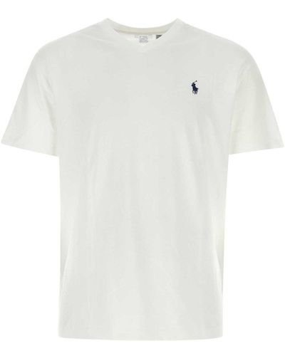 Ralph Lauren Polo Pony V-neck T-shirt - White