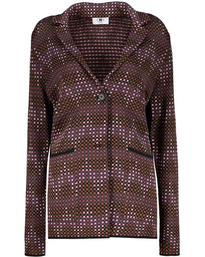 M Missoni Knitted Viscose Blazer - Brown