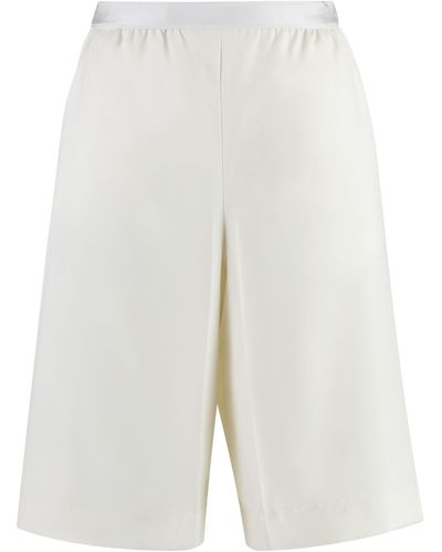 Agnona Wool Shorts - White