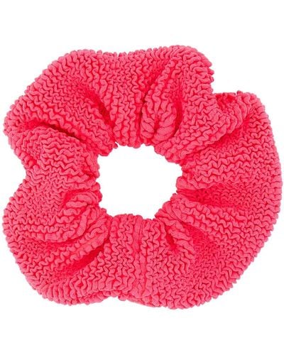 Hunza G Fluo Fabric Scrunchie - Pink