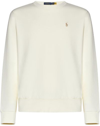Polo Ralph Lauren Crew Neck Sweatshirt Clothing - White