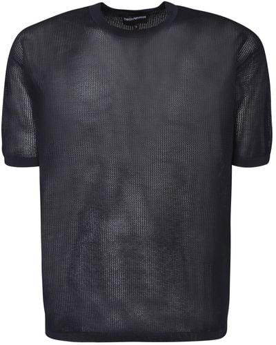 Emporio Armani Short Sleeves Pullover - Black