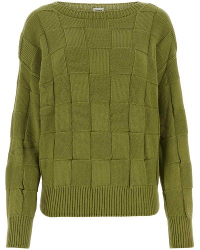 Baserange Cotton Sweater - Green