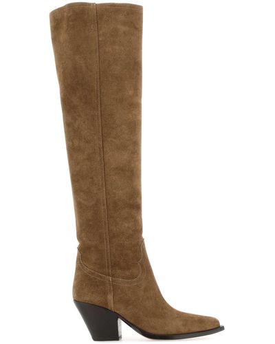 Sonora Boots Biscuit Suede Acapulco Boots - Brown