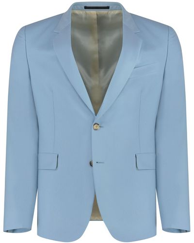 Paul Smith Wool And Mohair Two Piece Suit - Blue