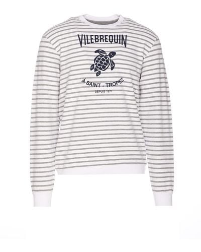 Vilebrequin Turtle Logo Long Sleeves T-Shirt - White