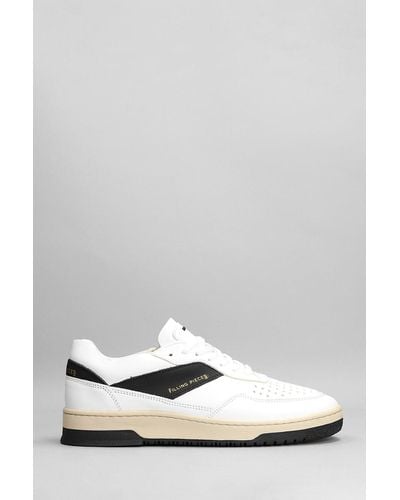 Filling Pieces Ace Spin Sneakers In Leather - White