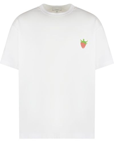 Comme des Garçons Logo Print Oversized T-shirt - White