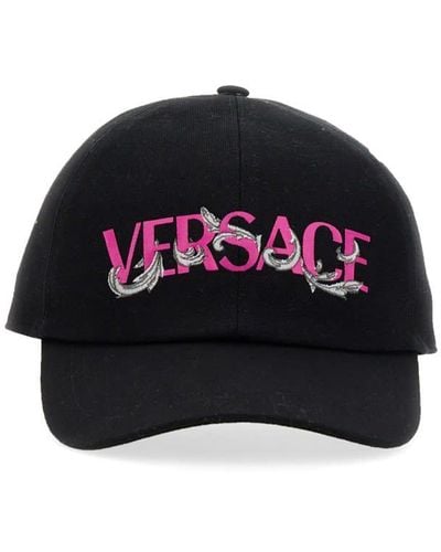 Versace Logo-print Detail Baseball Cap - Black