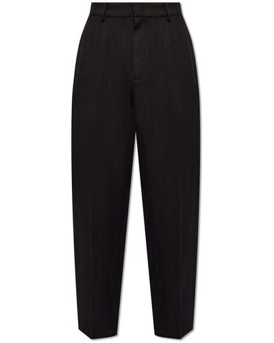 Emporio Armani Pants With Tapered Legs, - Black