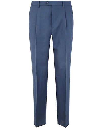 Etro Single Pleat Trousers Clothing - Blue
