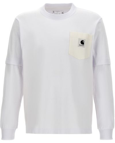 Sacai X Carhartt Wip T-shirt - White