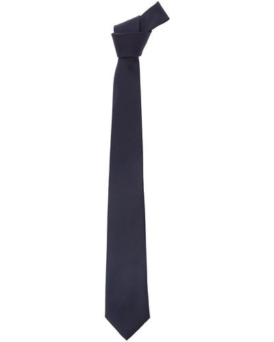 Tagliatore E Classic-style Tie In Polyester - Blue