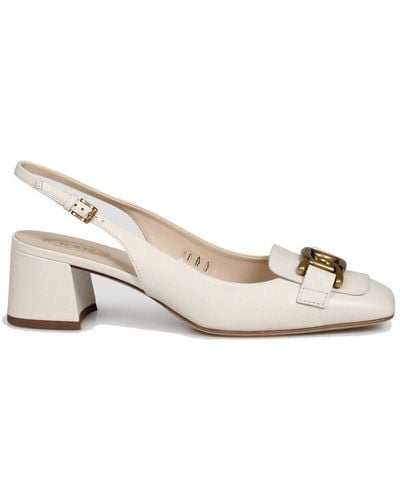 Tod's Kate Slingback Court Shoes - Natural