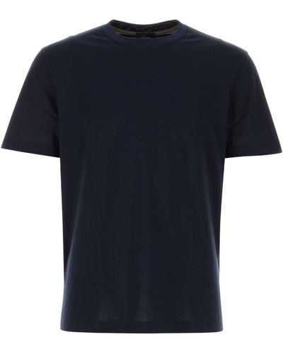 Brioni Midnight Cotton T-Shirt - Black