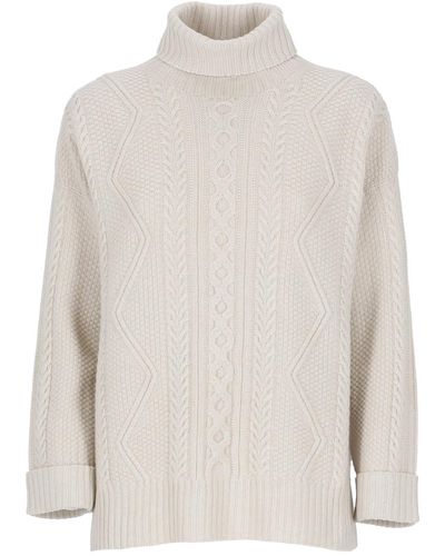 D.exterior Virgin Wool And Silk Sweater - White
