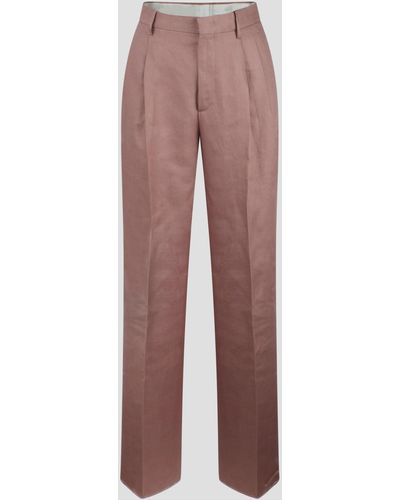Tagliatore Linen Tailored Pants - Multicolor