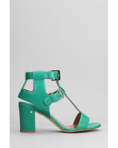 Laurence Dacade Helie Sandals In Green Leather