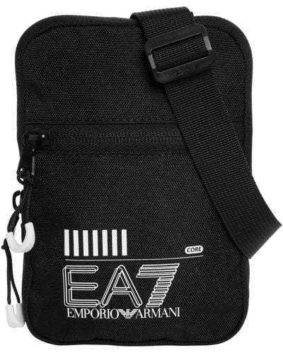 EA7 Train mini pouch cross body bag in black - Latin-american-cam