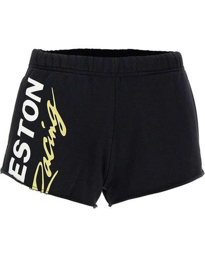 Heron Preston Logo Printed Elastic Waistband Shorts - Black