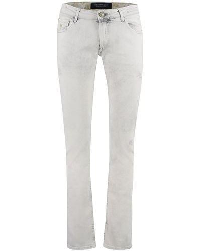 Hand Picked Orvieto Slim Fit Jeans - Gray