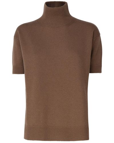 Max Mara Wool And Cashmere Turtleneck - Brown