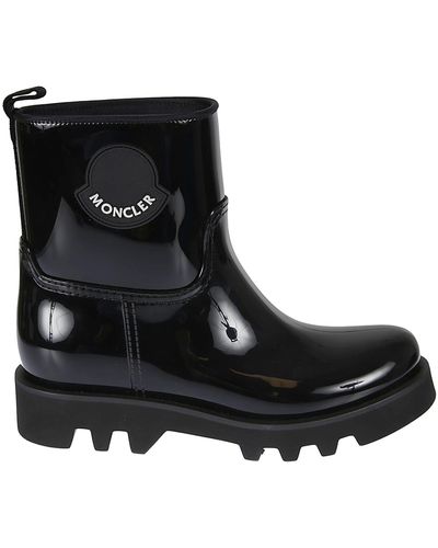 Moncler Ginette Rubber Rain Boots - Black