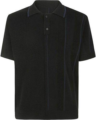 Jacquemus Le Polo Juego D-ring Knitted Polo Shirt X - Black