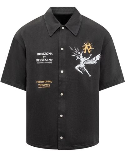 Represent Icarus Print Shirt - Black